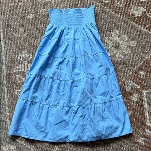 NWT Prada Runway smocked cotton-poplin skirt